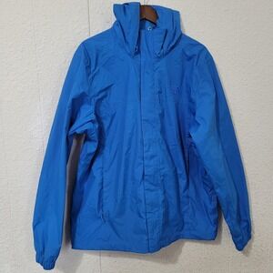 Men's Lg The North Face Valle Vista Rain Hoodie Jacket Dryvent Optic Blue